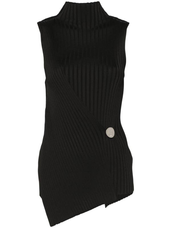 ribbed-knit tank top