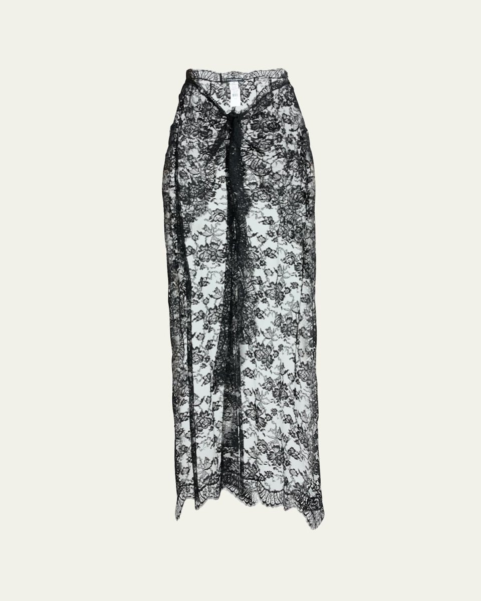 Chantilly Lace Scallop Maxi Skirt