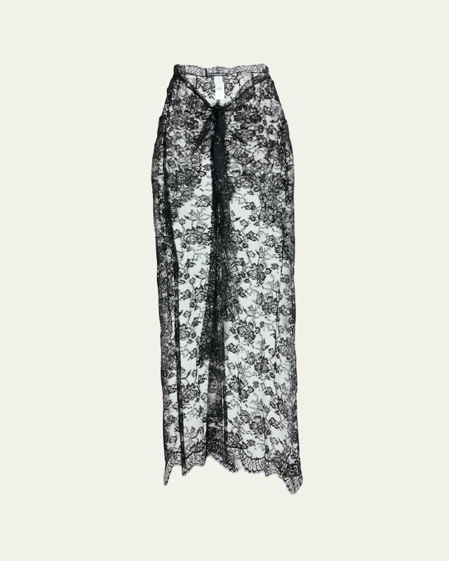 Chantilly Lace Scallop Maxi Skirt