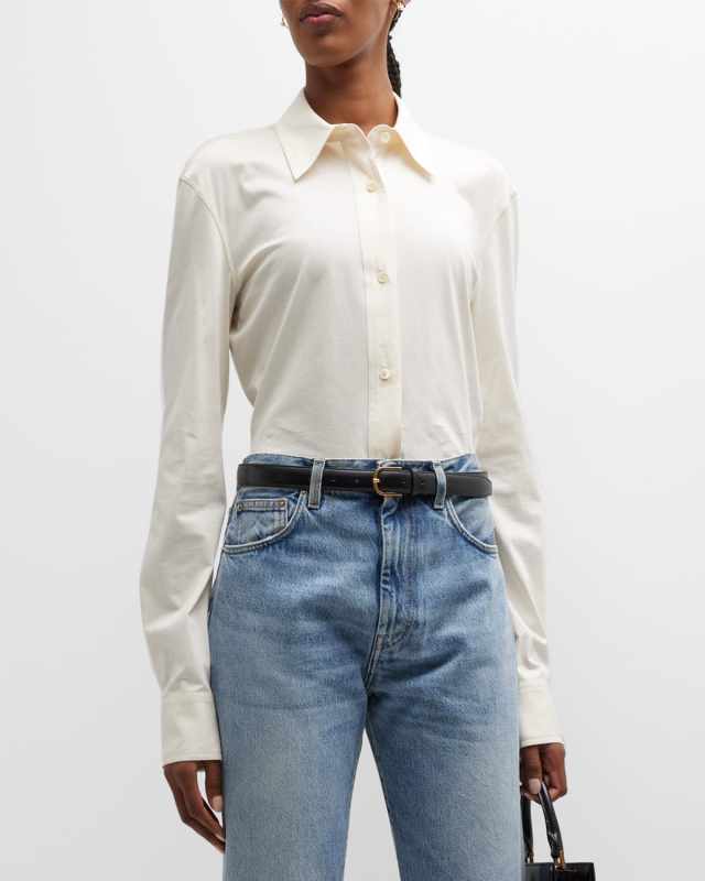 Slim Cotton Jersey Shirt