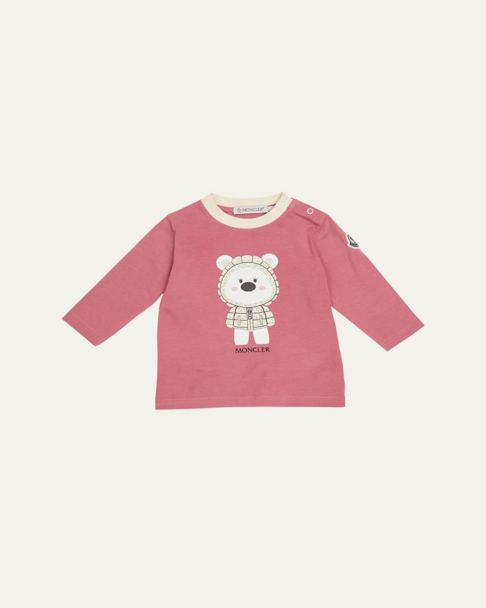 Bear Graphic Logo-Print T-Shirt, Size 6M-3