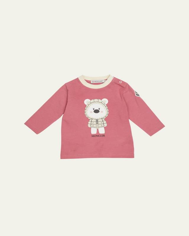 Bear Graphic Logo-Print T-Shirt, Size 6M-3