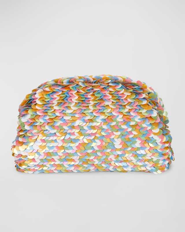 Aya Frame Sequins Clutch Bag