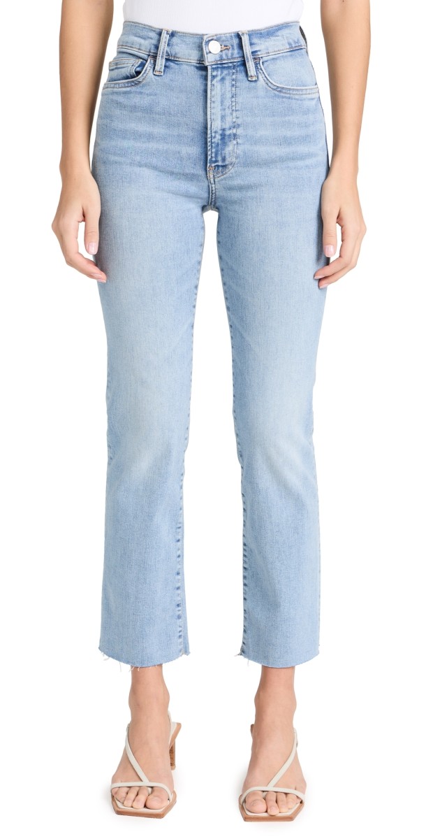 FRAME Le High Straight Raw After Jeans Colorado