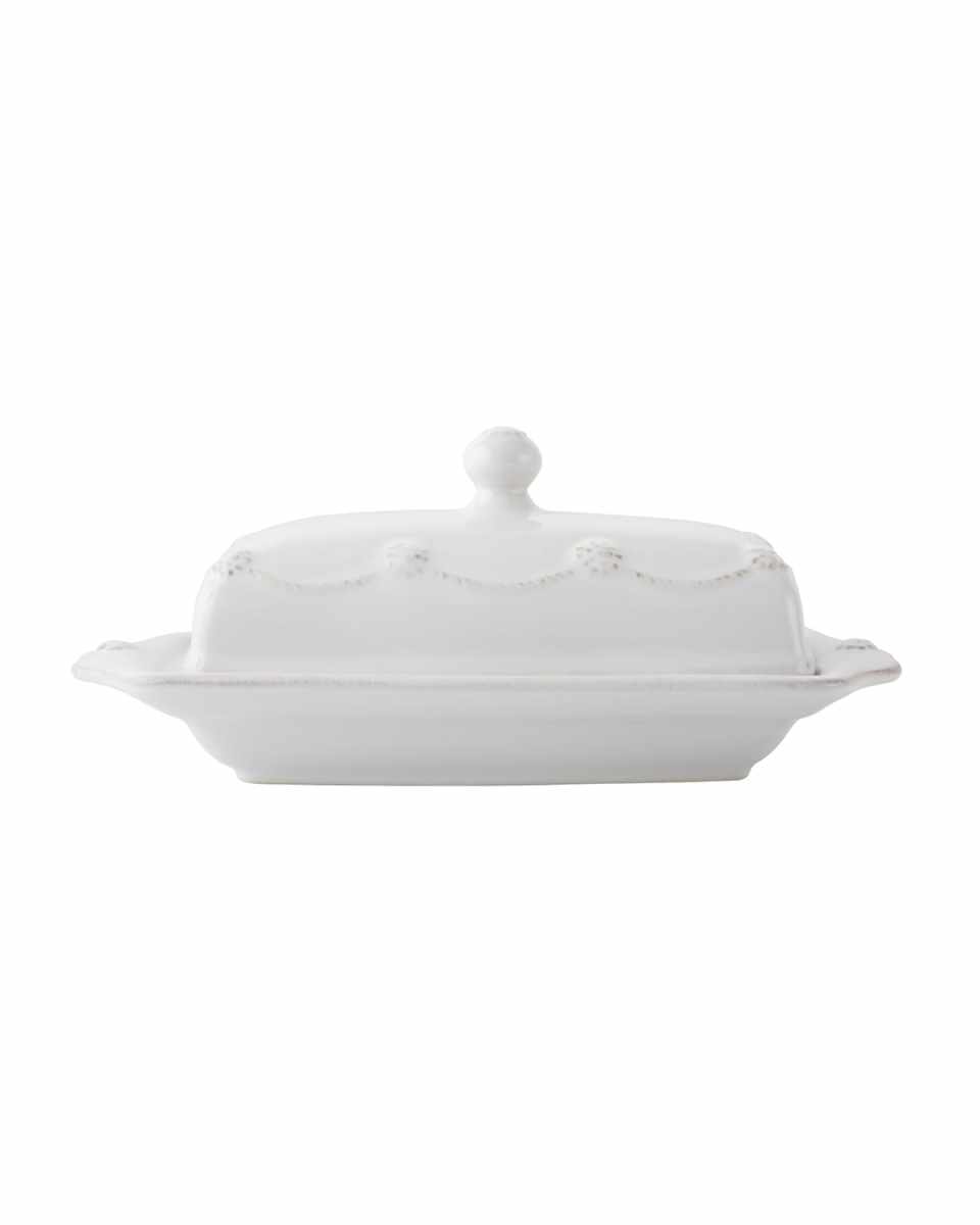 Berry & Thread Butter Dish - Whitewash