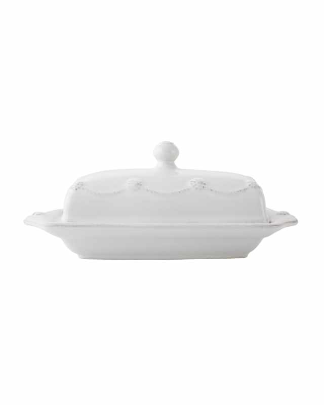 Berry & Thread Butter Dish - Whitewash