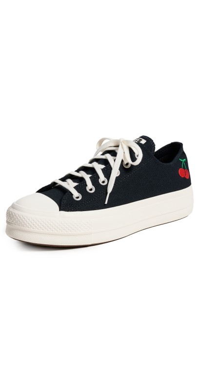 Converse Chuck Taylor All Star Lift Sneakers Black/Egret/Red
