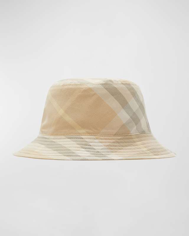 Reversible Check Twill Bucket Hat