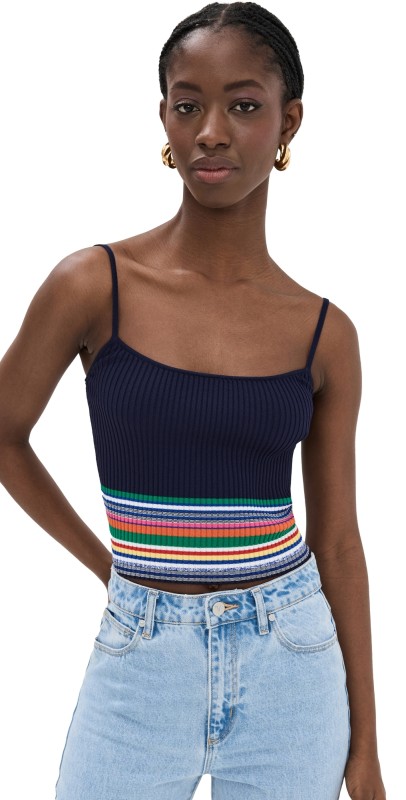 STAUD Soleil Top Navy