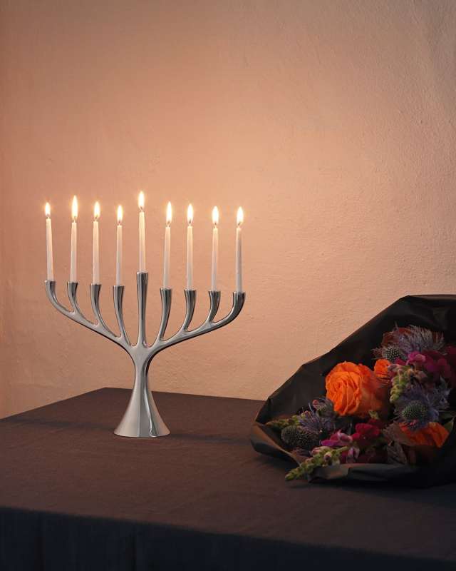 Cobra Stainless Steel Hanukkah Menorah