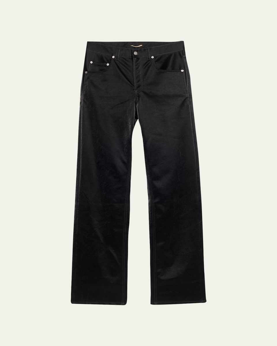 Long Leather Pants