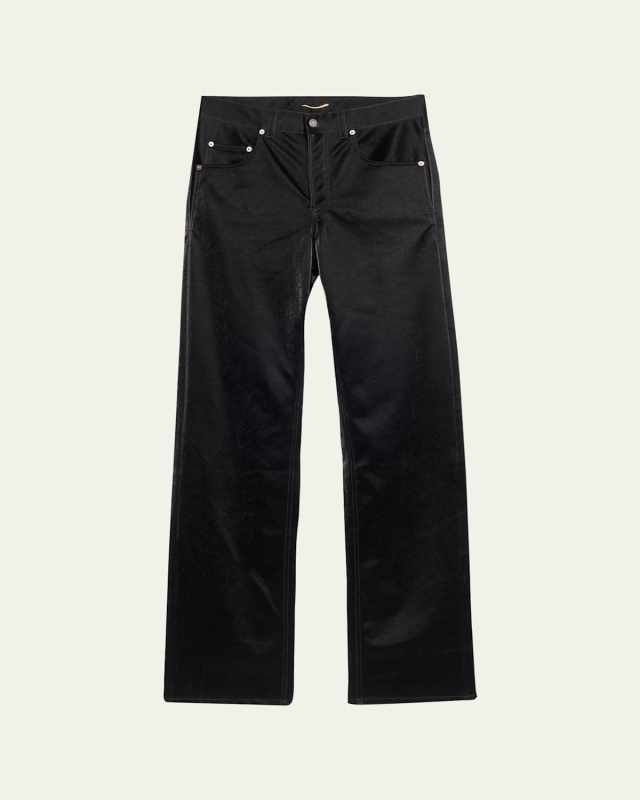 Long Leather Pants