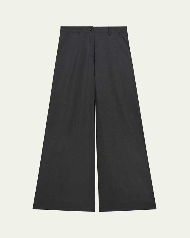Wool-Blend Pants