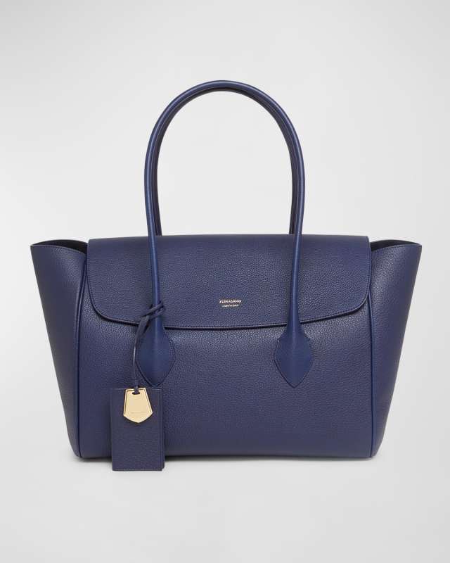 Firenze Flap Leather Tote Bag
