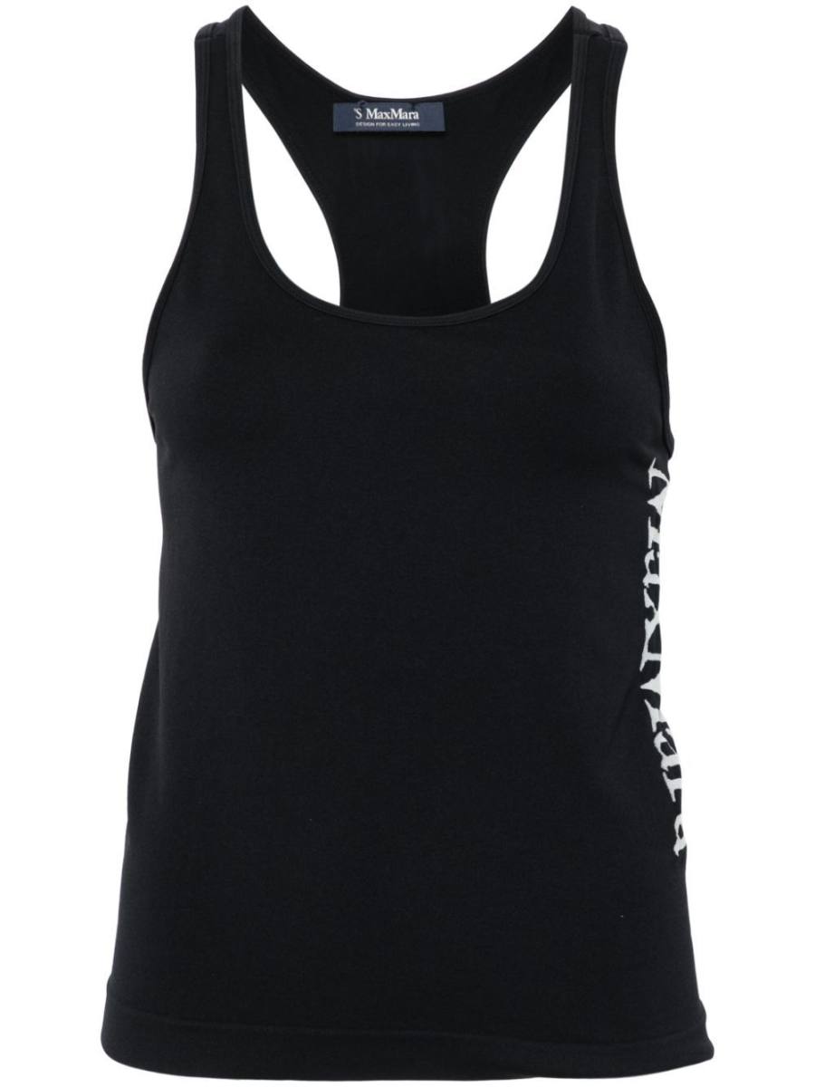 Fortuna logo-jacquard tank top