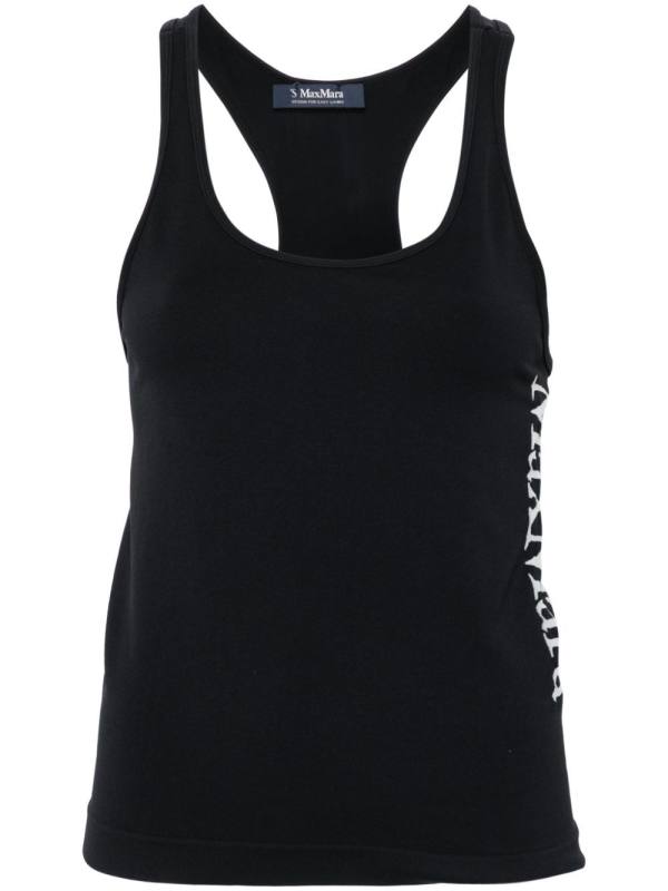 Fortuna logo-jacquard tank top