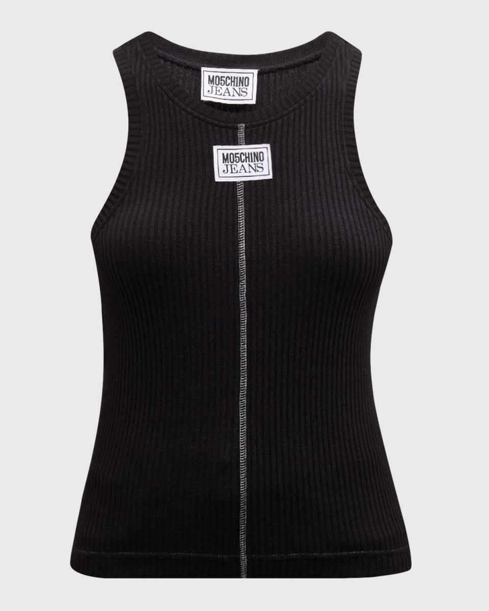 Signature Ribbed Logo Tank Top