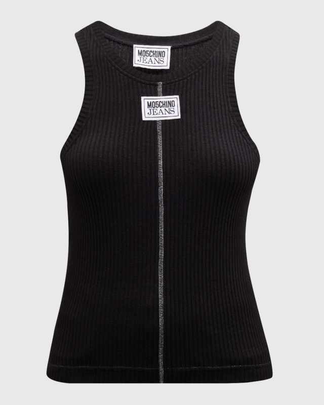 Signature Ribbed Logo Tank Top