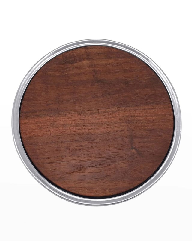 Signature Round Cheese Board with Dark Wood Insert