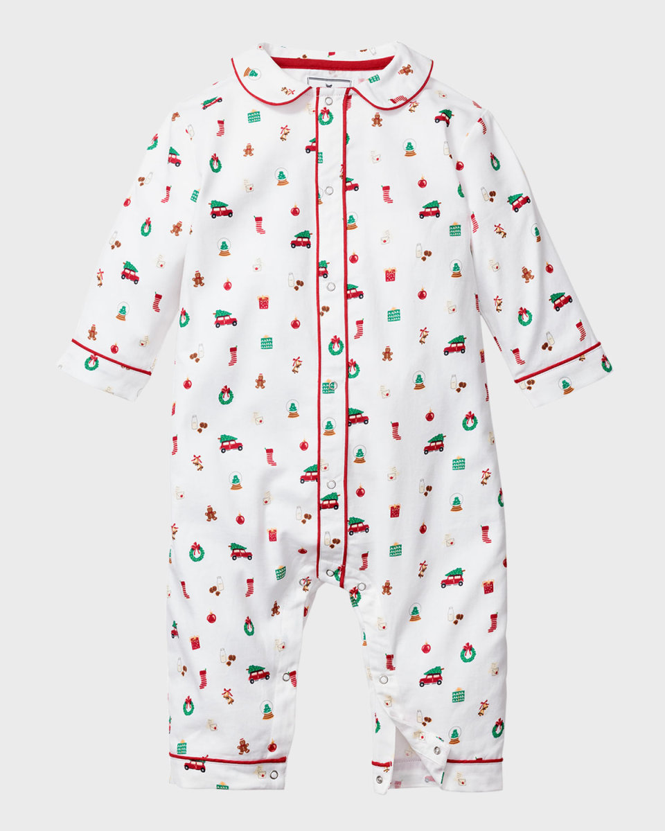 Kid's Cambridge Winter Nostalgia Print Coverall, Size Newbor