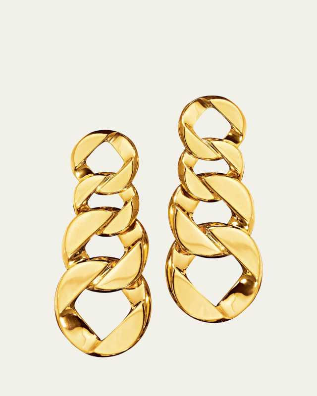 Curb-Link Pendant Earclips