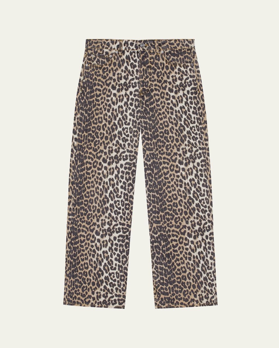Izey Leopard Print Jeans