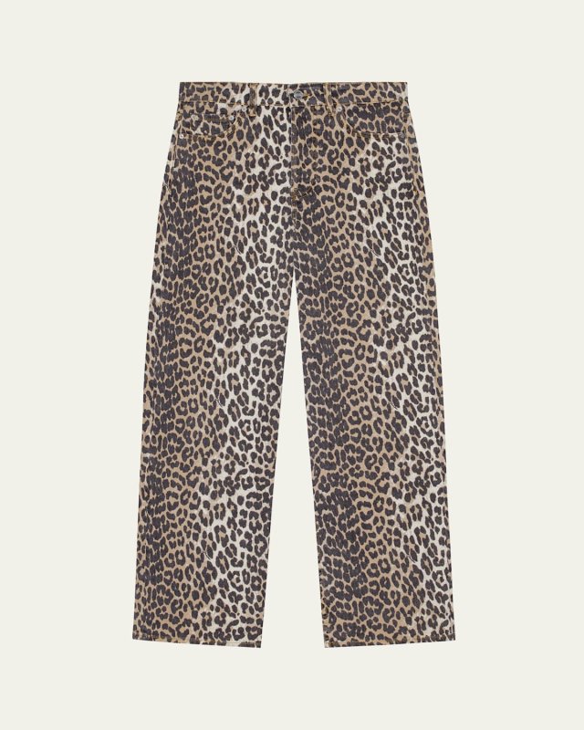 Izey Leopard Print Jeans