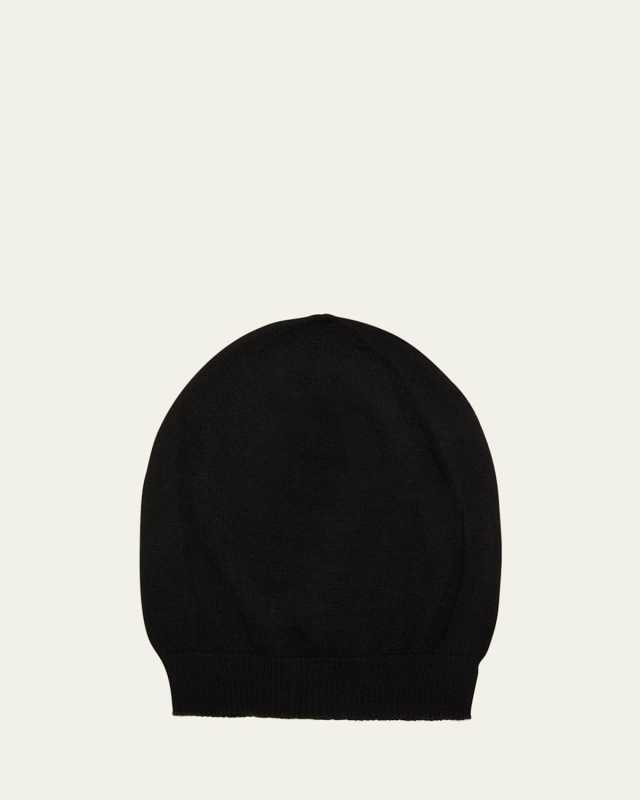 Ribbed Wool Beanie Hat