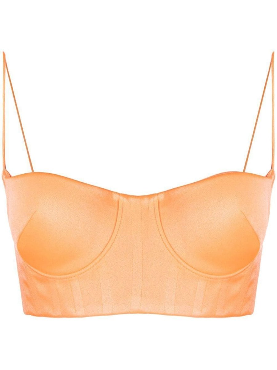 cropped bustier top