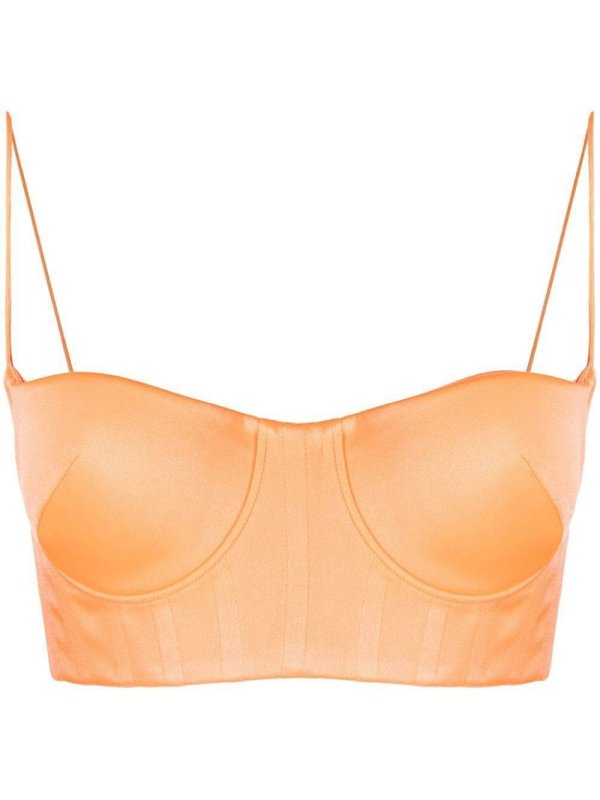 cropped bustier top