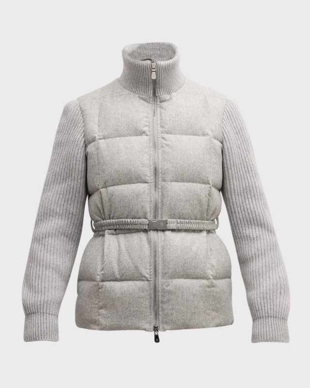 Padded Stand-Collar Jacket