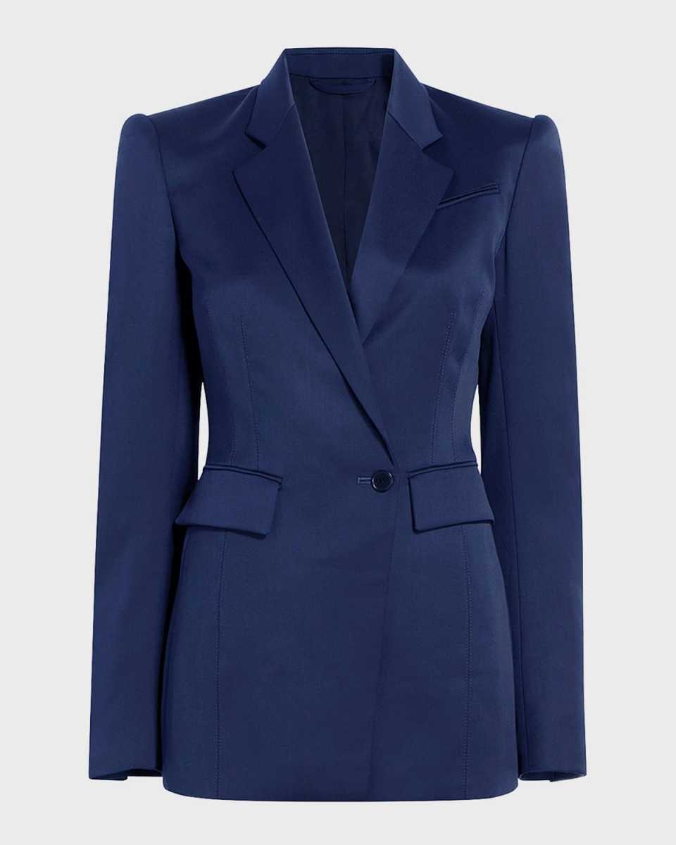 Seamed Waist Wool Jacket
