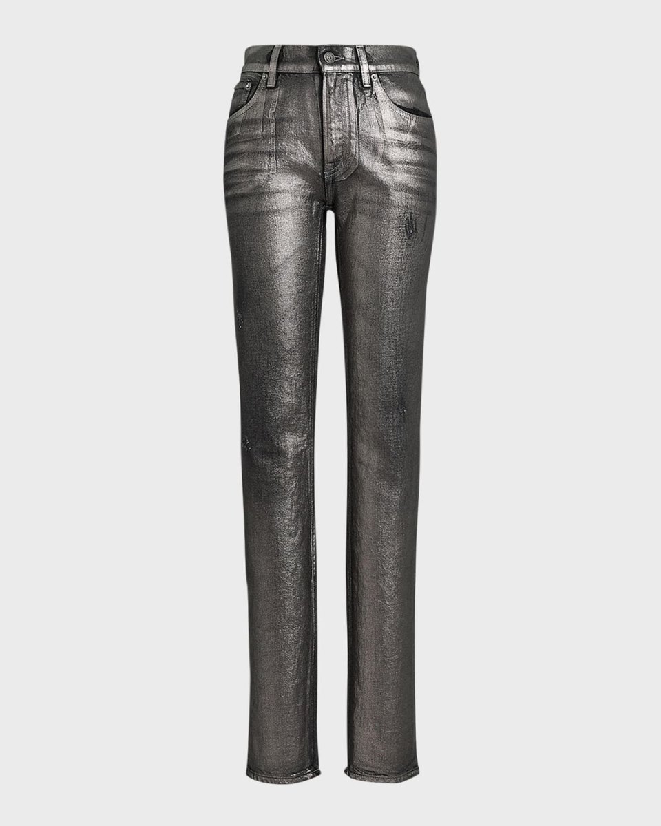 750 Ankle Skinny Metallic Jeans