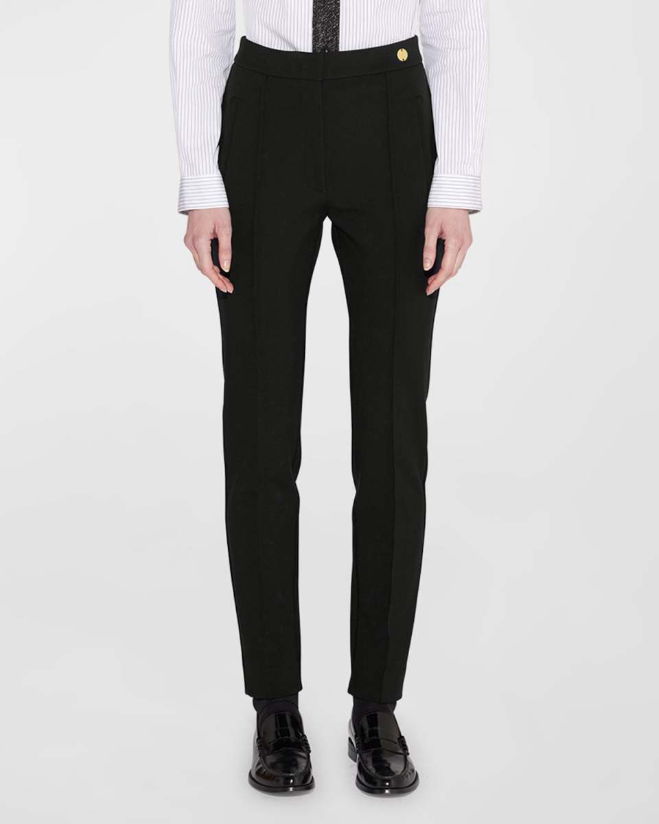 Cortina Cropped Skinny Pintuck Trousers