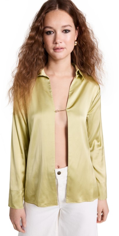 Jacquemus La Chemise Notte Top Light Khaki