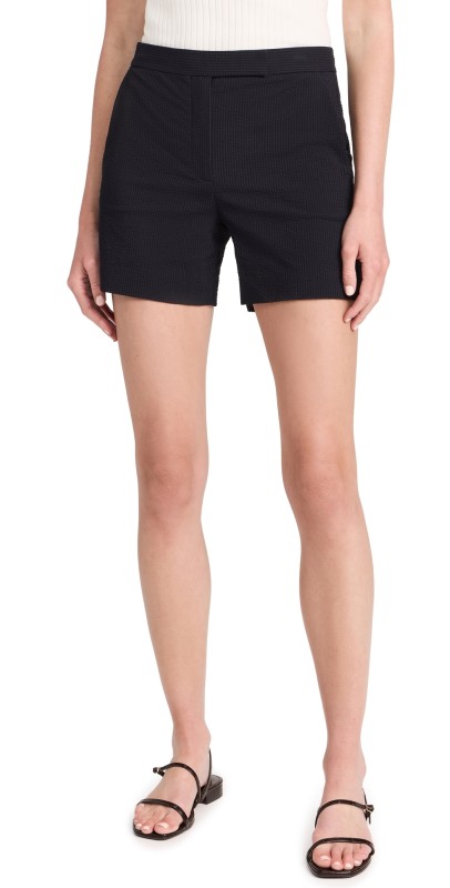 Theory Waist Tab Shorts Navy