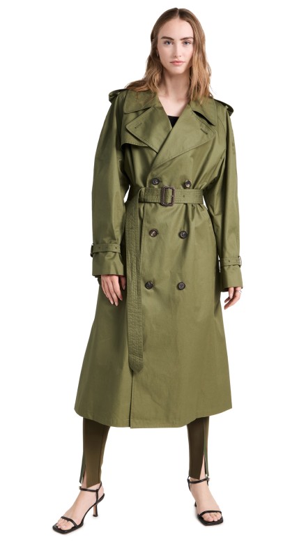 WARDROBE. NYC Trench Coat Brown