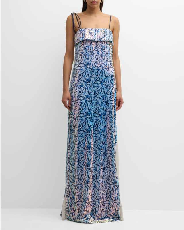 Reina Iridescent Sequin Gown