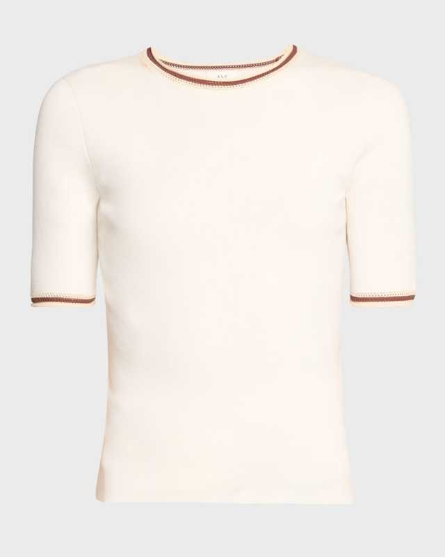 Janie Knit Short-Sleeve Top