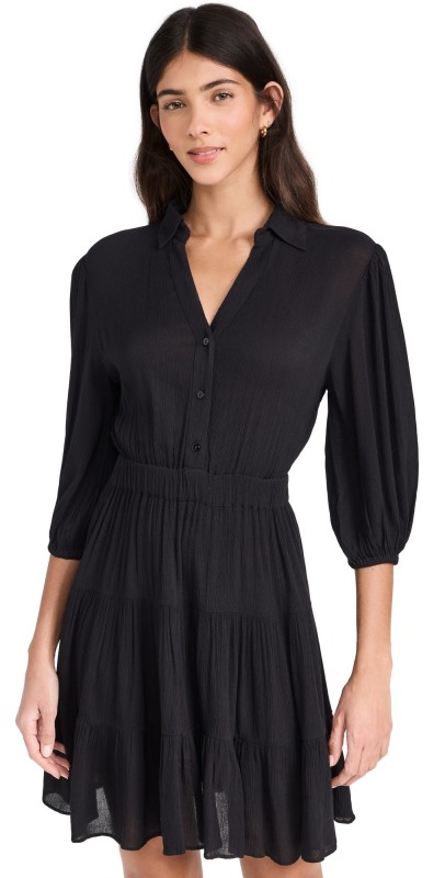 Playa Lucila Collared Dress Black
