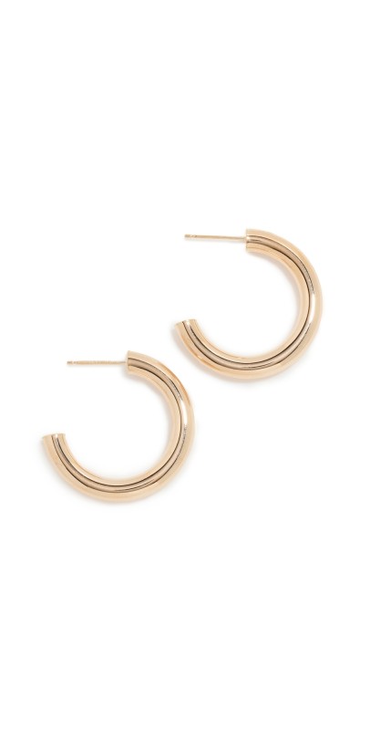 Stephanie Gottlieb 14k 25mm Tube Hoops Yellow Gold