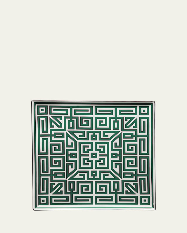 Labirinto Emerald Green Squared Plate