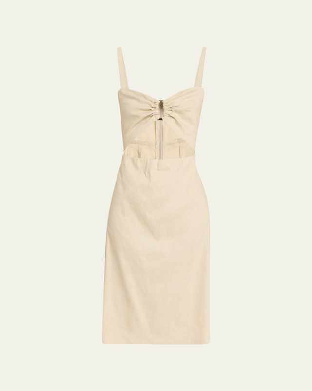 Tortoise Ring Cutout Midi Dress