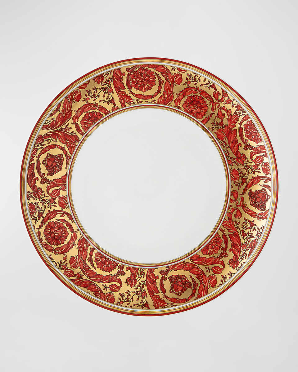 Medusa Garland Red Dinner Plate