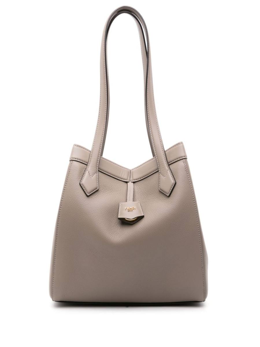Origami leather shoulder bag