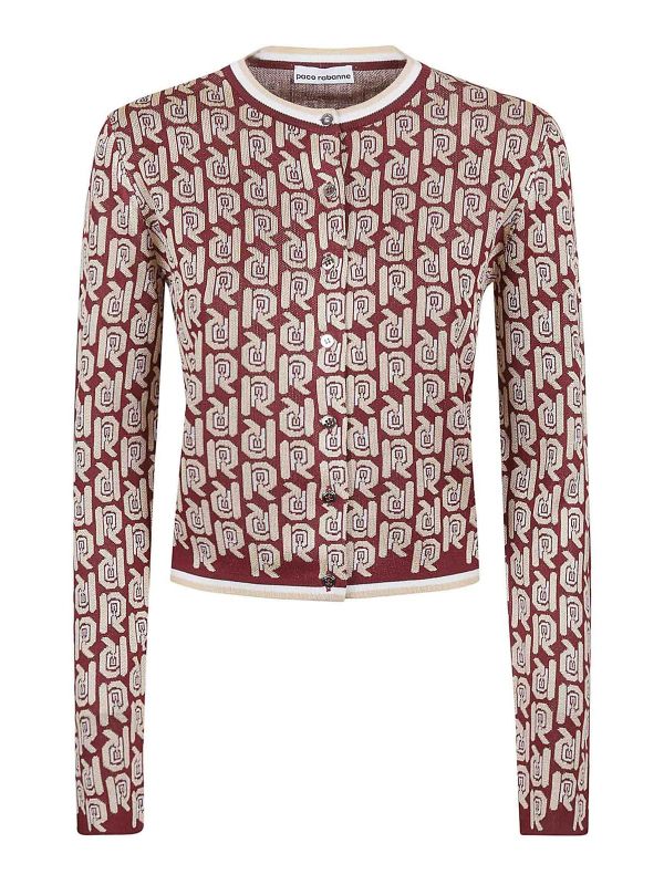 Paco Rabanne Cardigan - Bordeaux