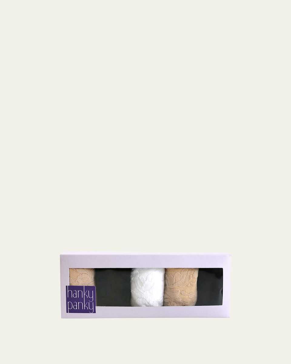 Five-Pack Low-Rise Thongs