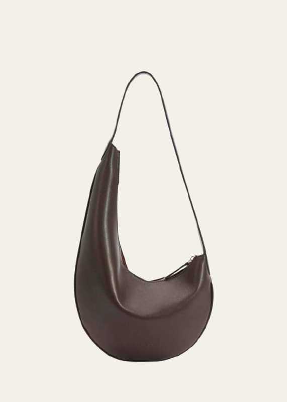 AESTHER EKME Lune Mini Zip Calfskin Hobo Bag