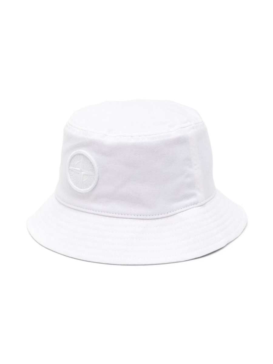 logo-patch cotton bucket hat