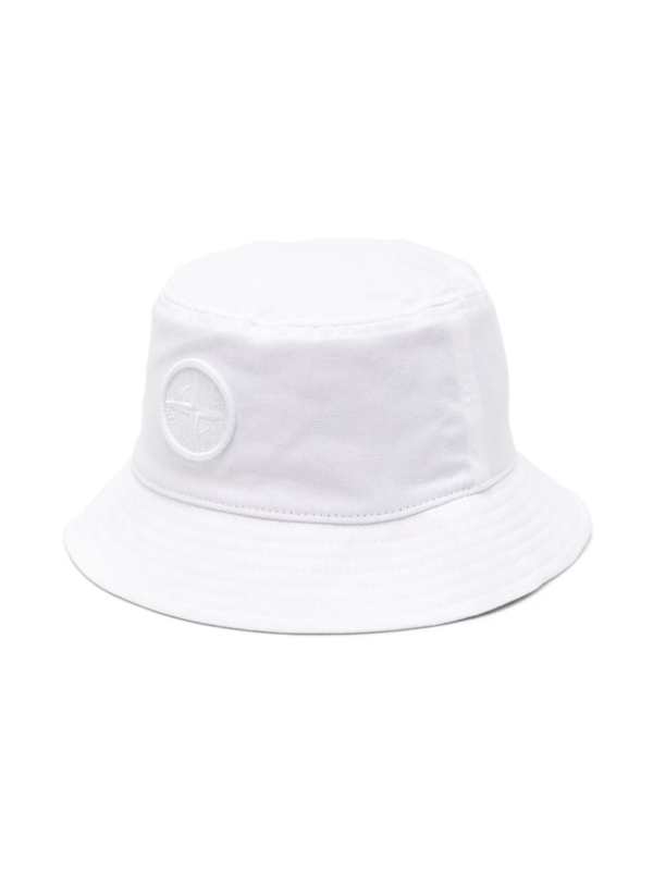 logo-patch cotton bucket hat